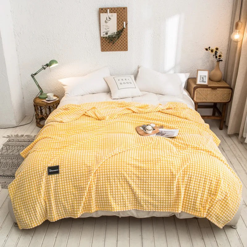Super Soft Microfiber Throw Fleece Bed Blanket | Fleece Blanket - Double Size 220*240 Cm