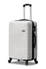 24 Inch Zig Zag V2 Lightweight ABS Medium Checked Size Luggage With Smooth Spinner Wheels