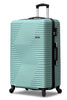 28 Inch Zig Zag V2 Lightweight ABS Large Size Checked Luggage With Spinner Wheels