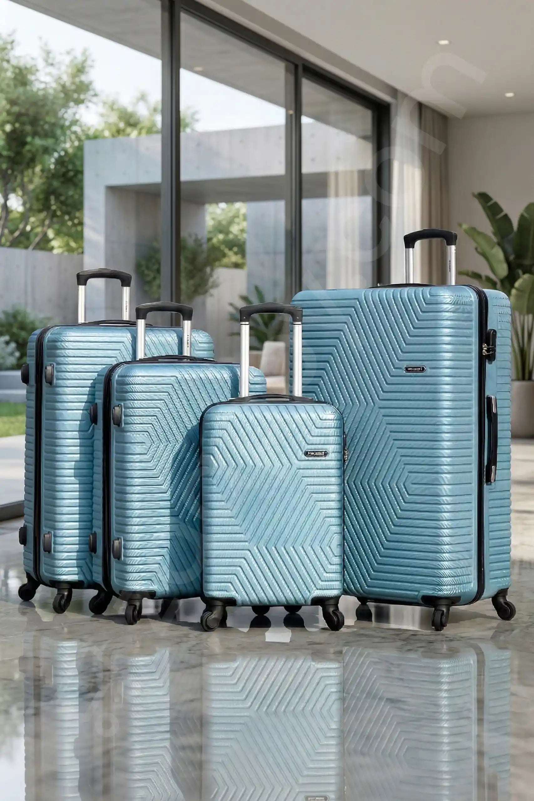 Zig Zag V2 Lightweight ABS Luggage With Spinner Wheels | 4 Pcs Set 20, 24, 28, 32 Inches