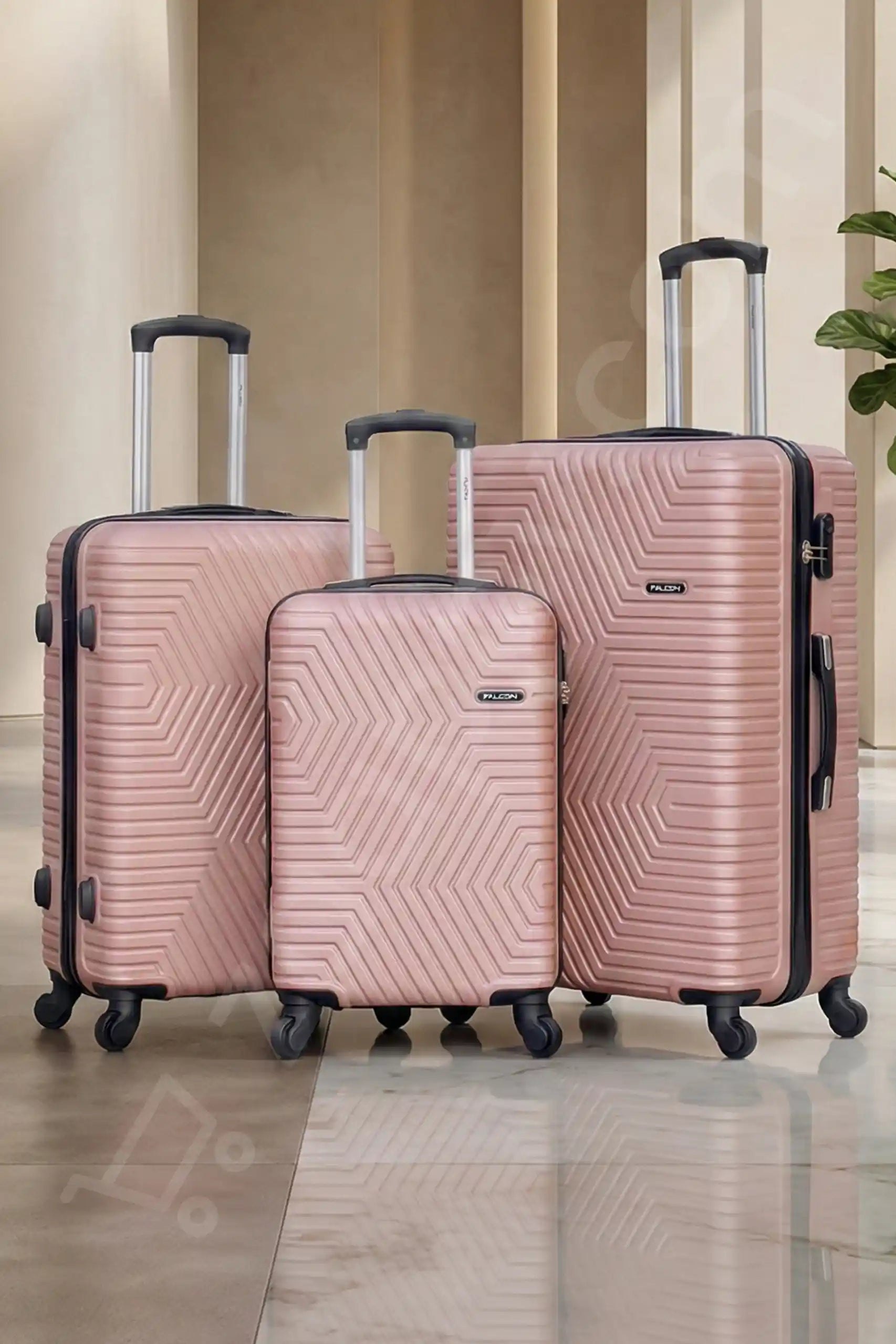 Zig Zag V2 Lightweight ABS Luggage With Spinner Wheels | 4 Pcs Set 20, 24, 28, 32 Inches