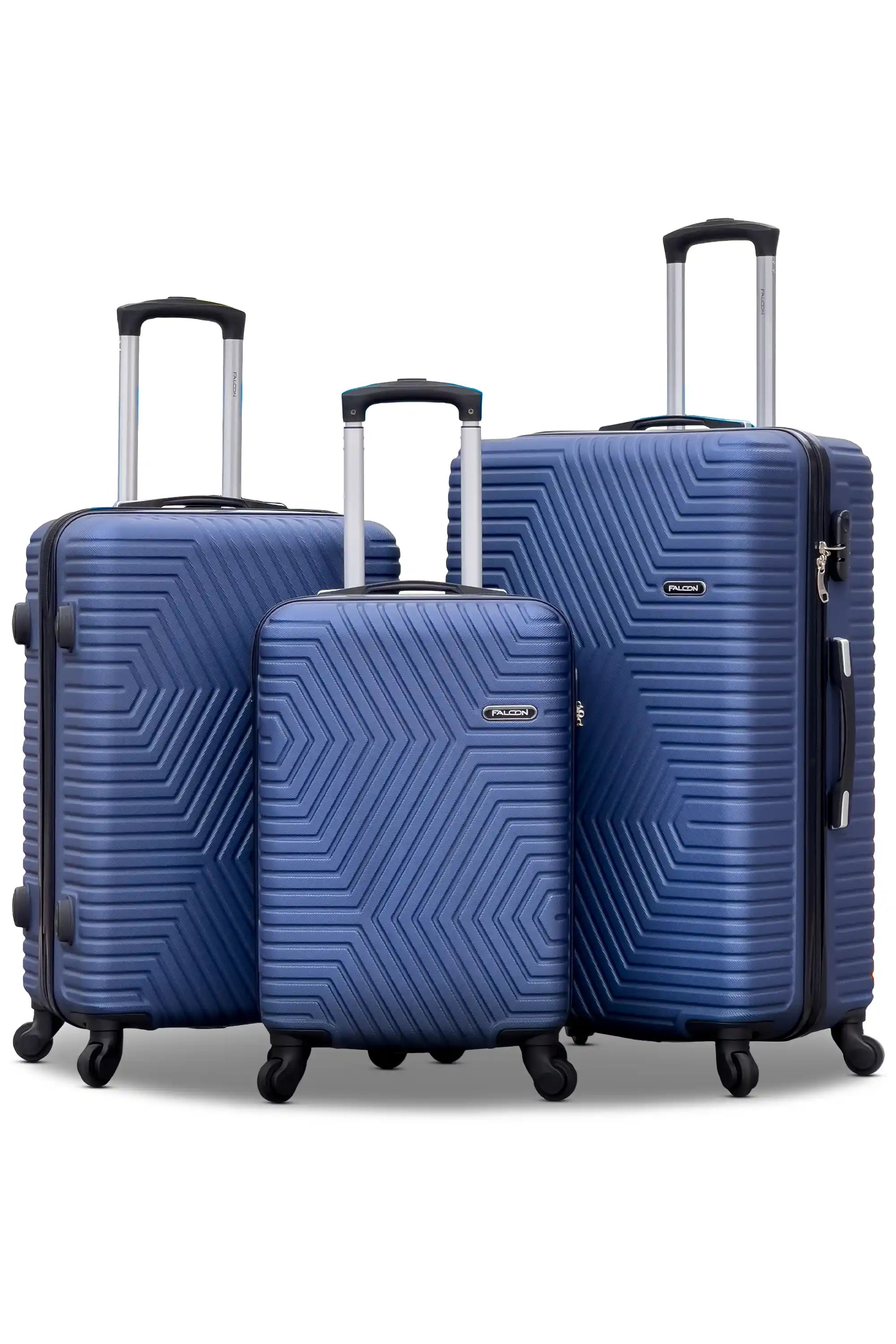 Zig Zag V2 Lightweight ABS Luggage With Spinner Wheels | 4 Pcs Set 20, 24, 28, 32 Inches