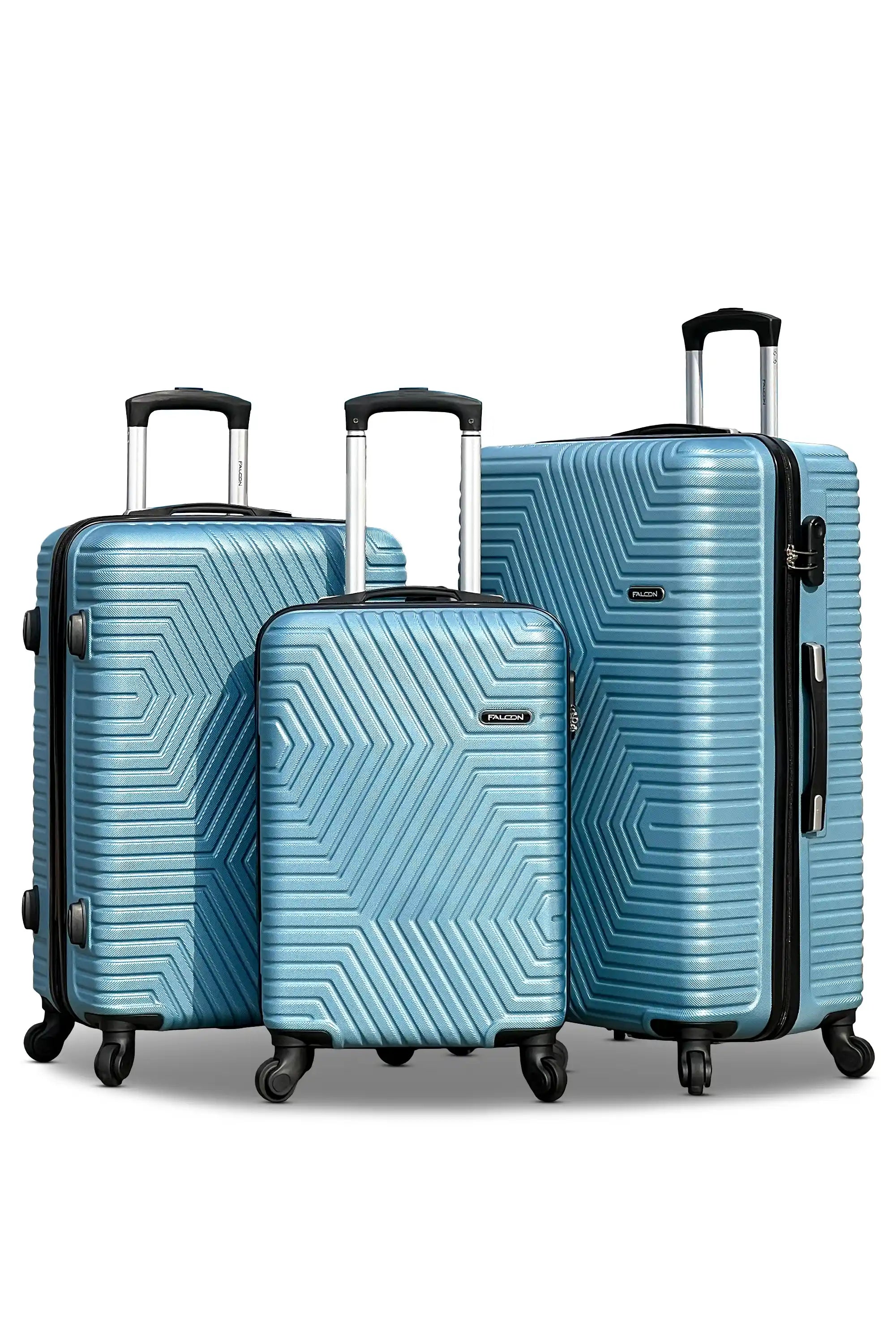 Zig Zag V2 Lightweight ABS Luggage With Spinner Wheels | 4 Pcs Set 20, 24, 28, 32 Inches