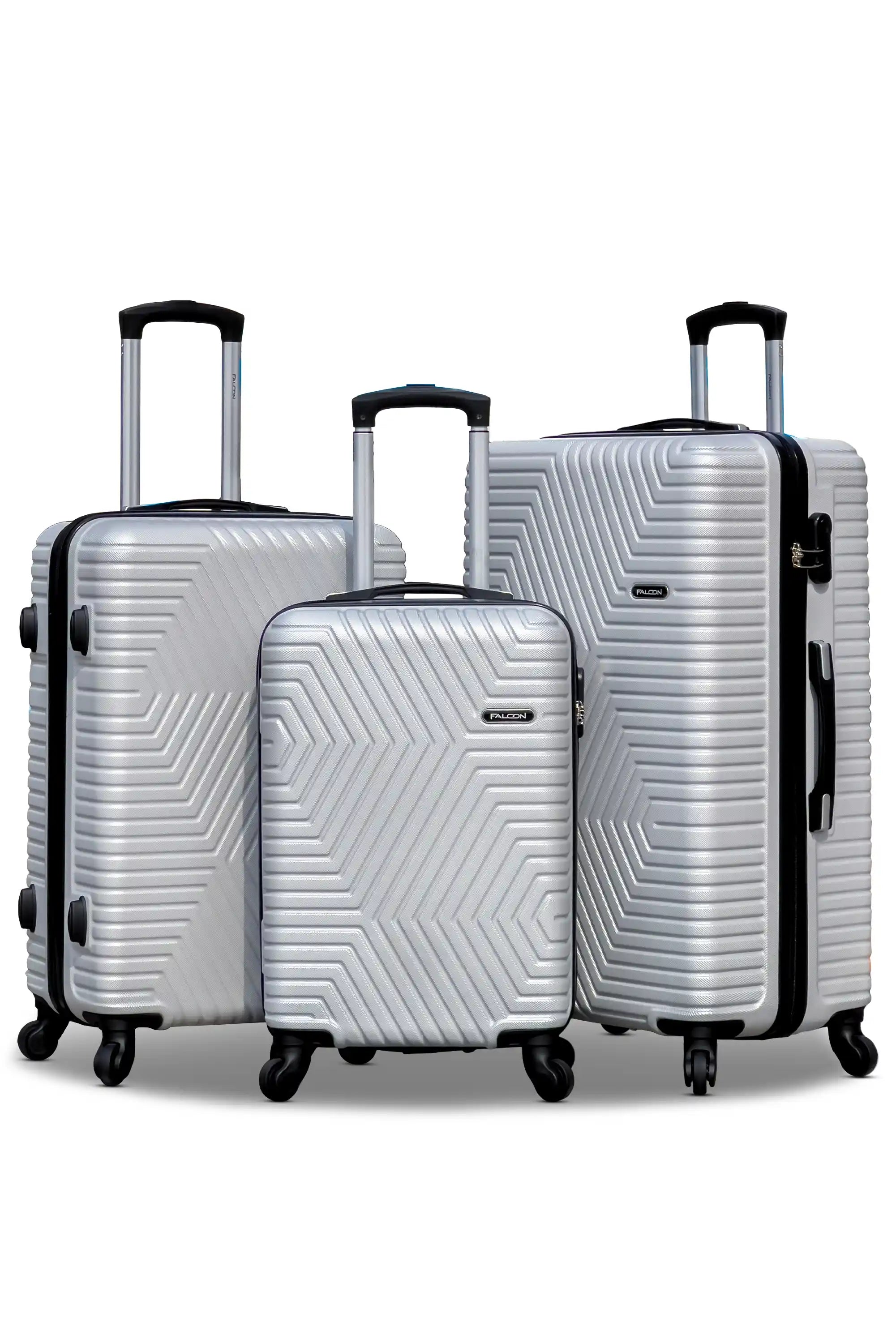 Zig Zag V2 Lightweight ABS Luggage With Spinner Wheels | 4 Pcs Set 20, 24, 28, 32 Inches