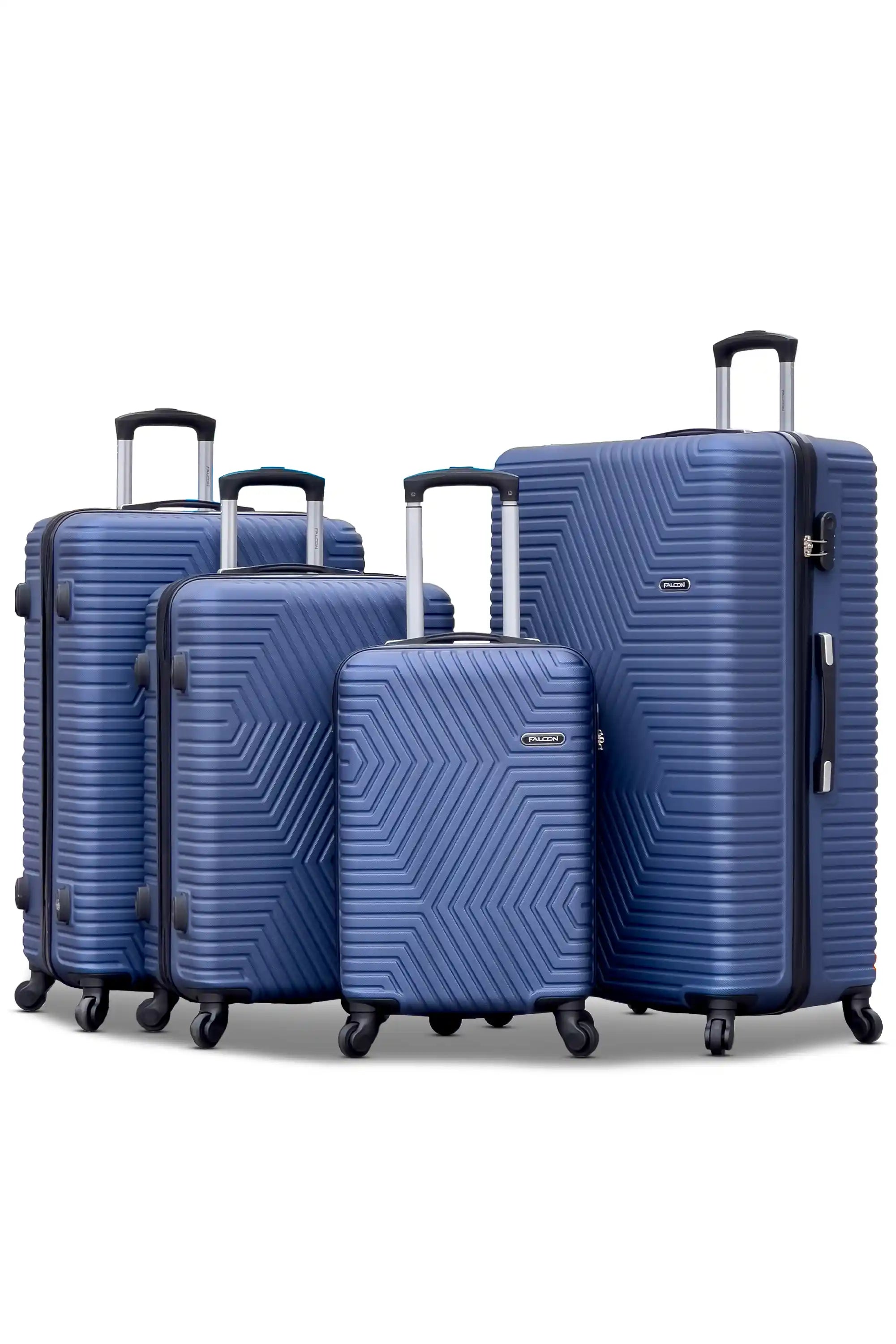 Zig Zag V2 Lightweight ABS Luggage With Spinner Wheels | 4 Pcs Set 20, 24, 28, 32 Inches