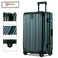 3 Piece Set 20" 24" 28 Inches Green Colour Aluminium Framed ABS Hard Shell Without Zipper TSA Luggage Zaappy.com