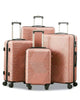 Zig Zag ABS Lightweight Luggage Bag With Double Spinner Wheel | 4 Piece Set 20, 24, 28, 32 Inches