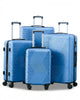 Zig Zag ABS Lightweight Luggage Bag With Double Spinner Wheel | 4 Piece Set 20, 24, 28, 32 Inches
