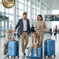 Zig Zag ABS Lightweight Luggage Bag With Double Spinner Wheel | 4 Piece Set 20, 24, 28, 32 Inches