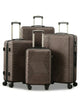 Zig Zag ABS Lightweight Luggage Bag With Double Spinner Wheel | 4 Piece Set 20, 24, 28, 32 Inches