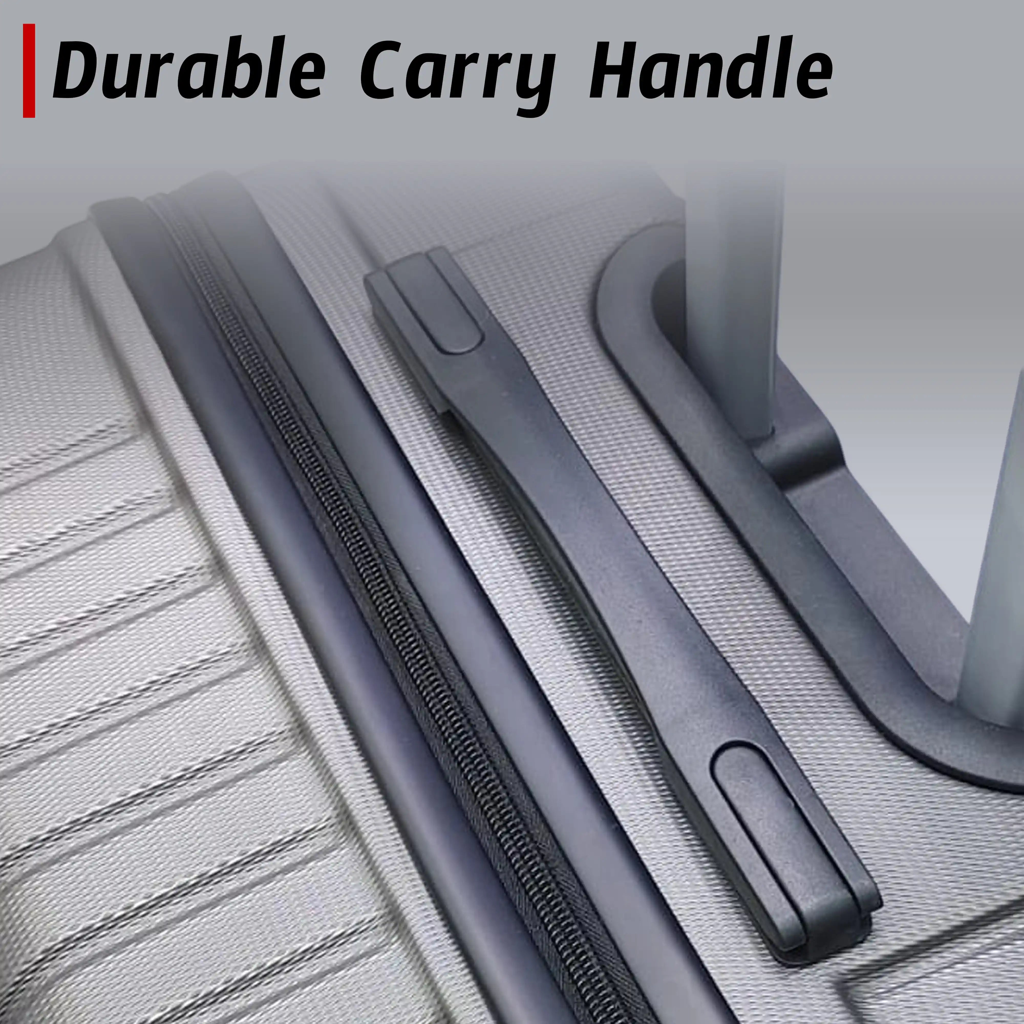 32 Inch Extra Large Luggage Zig Zag ABS Lightweight Suitcase Bag with Double Spinner Wheels