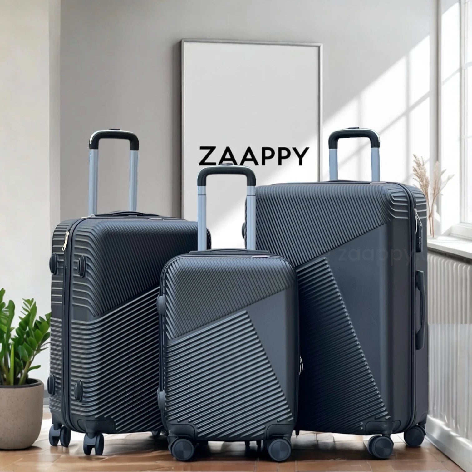 Zig Zag V3 28-Inch Hard Side Luggage Lightweight ABS Suitcase with Spinner Wheels