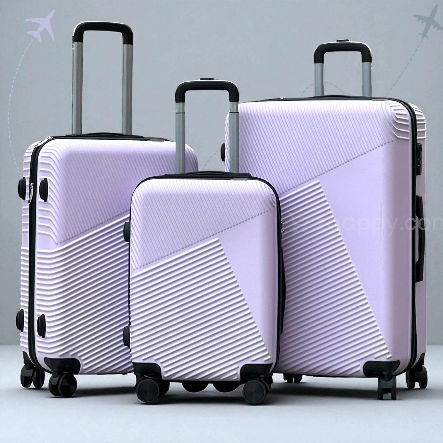 Zig Zag V3 28-Inch Hard Side Luggage Lightweight ABS Suitcase with Spinner Wheels