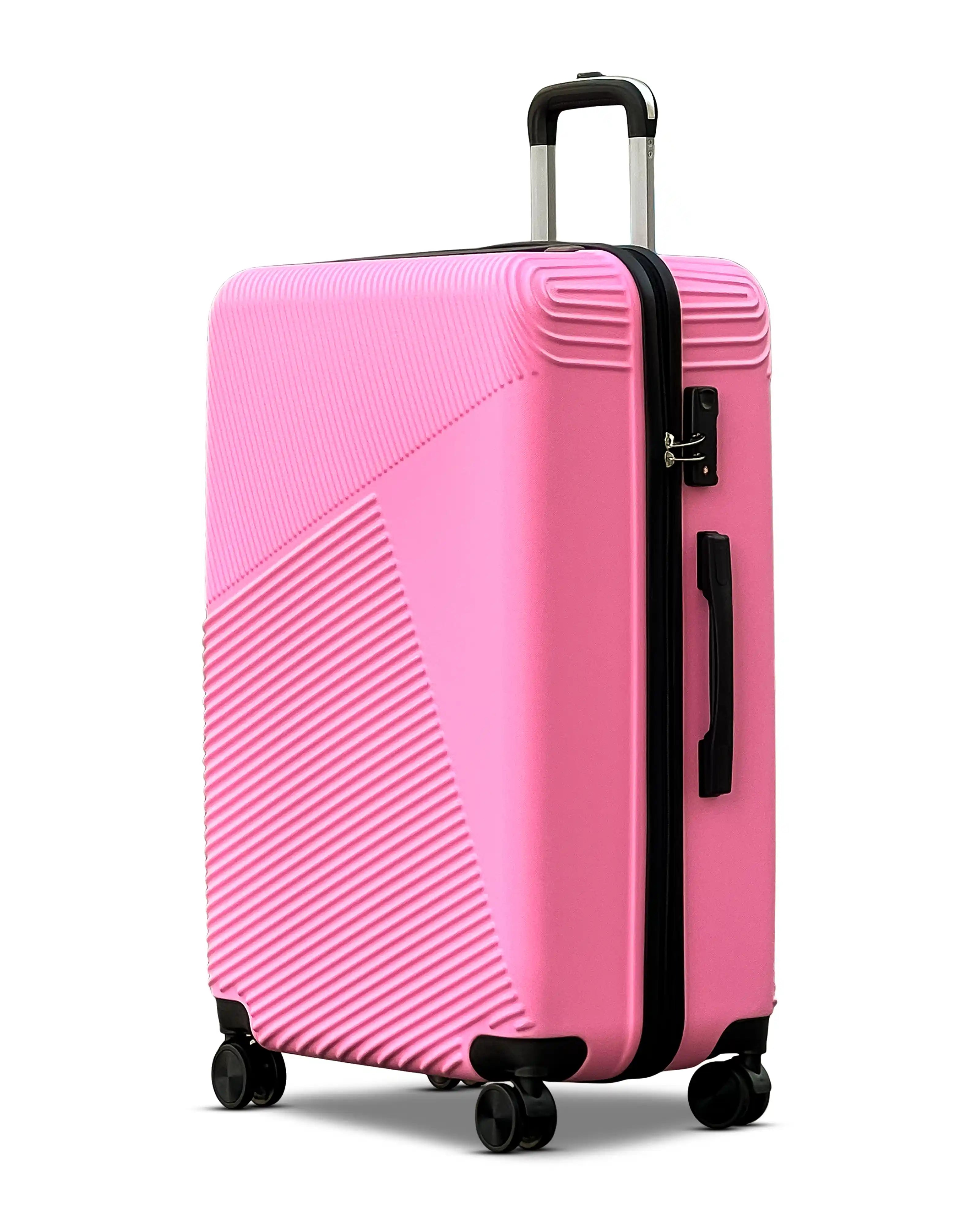 Zig Zag V3 Set of 3 Hard Side Luggage Lightweight ABS Suitcase with Spinner Wheels