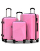 Zig Zag V3 Set of 3 Hard Side Luggage Lightweight ABS Suitcase with Spinner Wheels