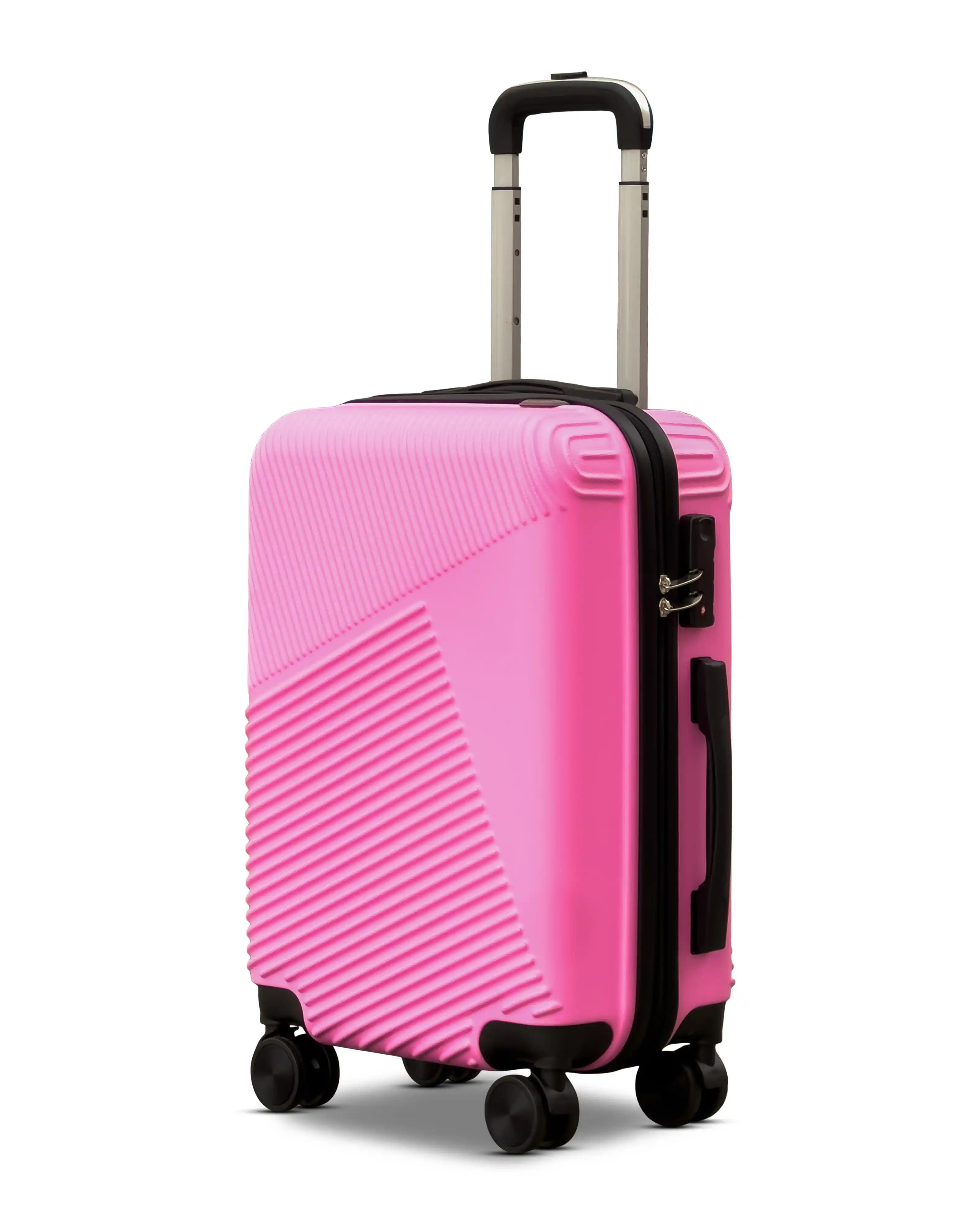 Zig Zag V3 Set of 3 Hard Side Luggage Lightweight ABS Suitcase with Spinner Wheels