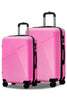 Zig Zag V3 Hardside Lightweight ABS Luggage 2 Pcs Set | Carry-On & Checked Suitcase Combo