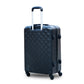 20" Black Colour Diamond Cut ABS Luggage Lightweight Hard Case Trolley Bag Zaappy.com