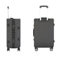 28" Black Colour Aluminium Framed ABS Hard Shell Without Zipper TSA Luggage Zaappy.com