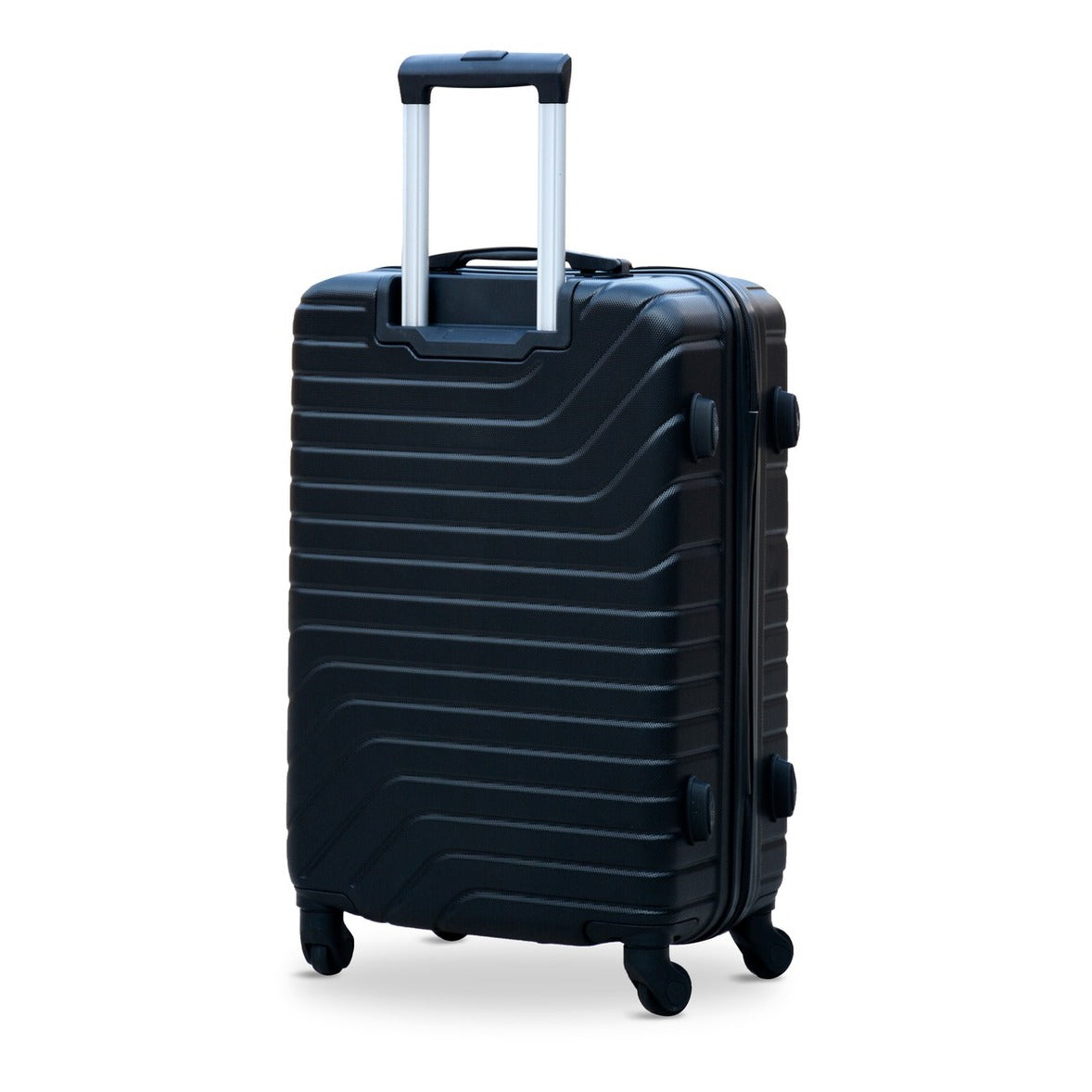 32" Black Colour SJ ABS Luggage Lightweight Hard Case Trolley Bag Zaappy.com