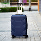 24" Blue Colour JIAN ABS 1004 Lightweight Luggage Bag With Spinner Wheel Zaappy