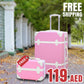Cabin Size Corner Guard Lightweight ABS Luggage Bag 10 Kg | Beauty Case FREE