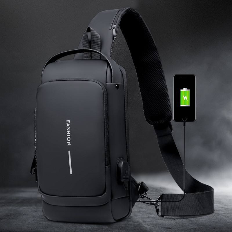 Buy 1 Get 1 Free | Anti-theft USB Shoulder Bag | Cross Body Chest Bag Zaappy