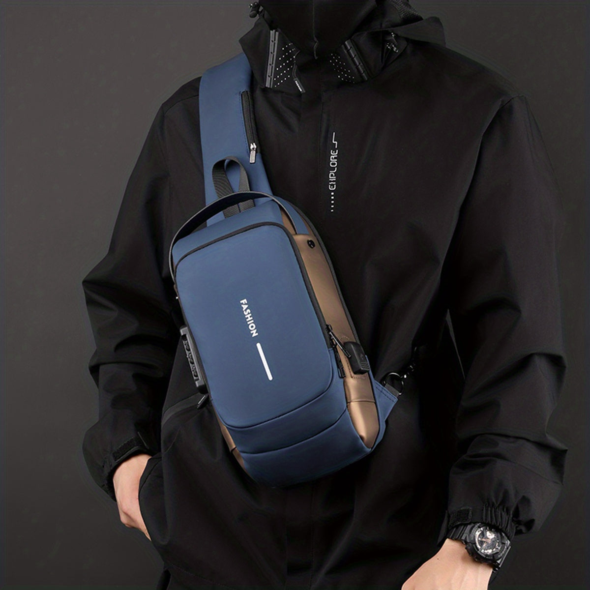 Buy 1 Get 1 Free | Anti-theft USB Shoulder Bag | Cross Body Chest Bag Zaappy