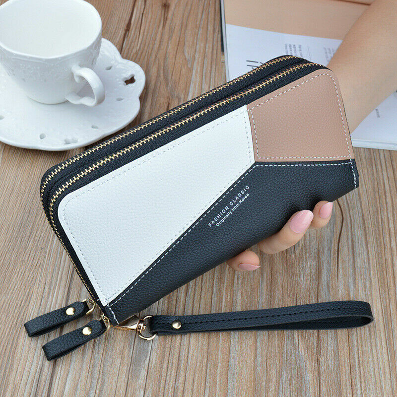 Fashion Classic Wallet For Women | Card Holder Double Zipper Long Purse