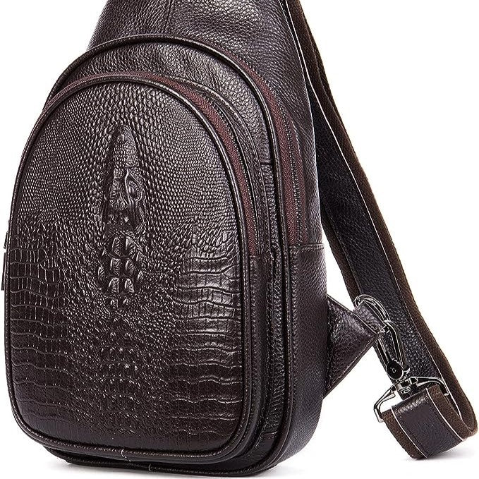 Crocodile Cross Body Chest Bag