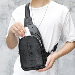 Crocodile Cross Body Chest Bag