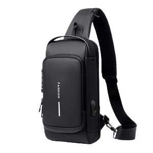 Anti theft Cross body Travel Sling Back Pack USB Type | Top Trending Chest Bag