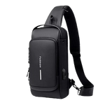 Anti theft Cross body Travel Sling Back Pack USB Type | Top Trending Chest Bag