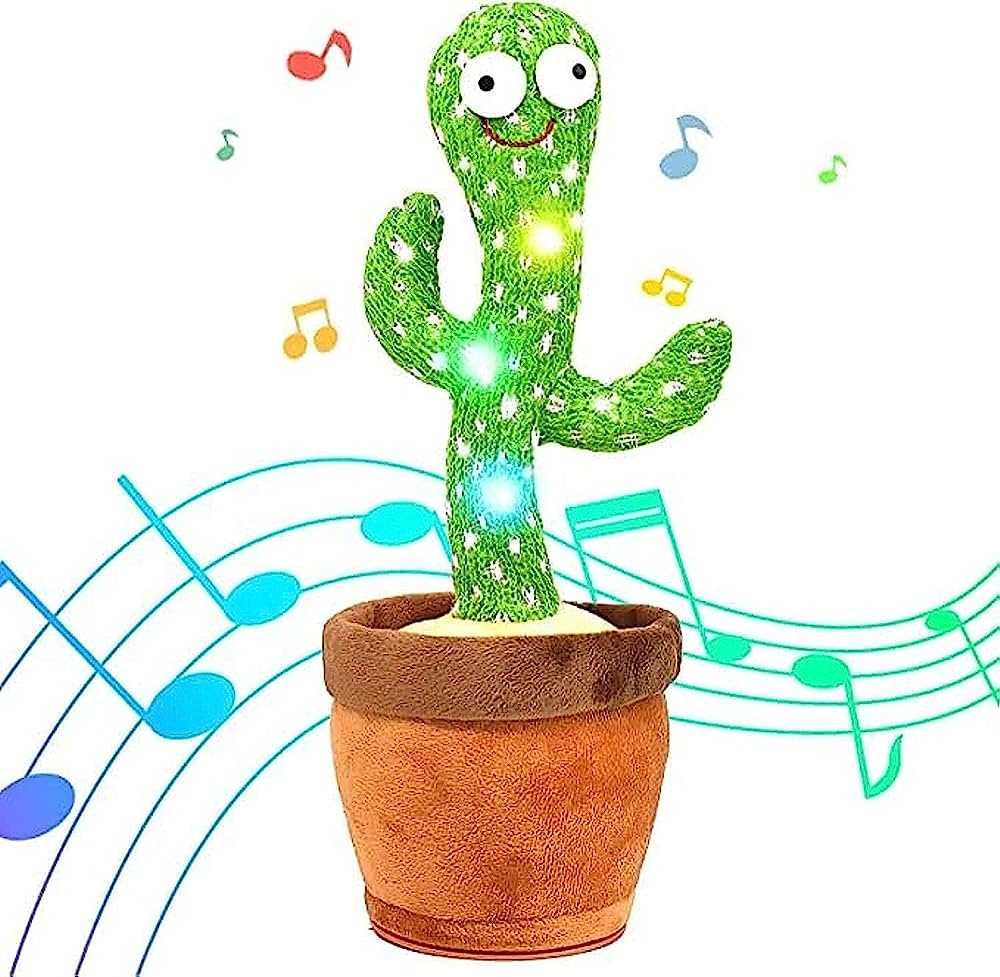 Dancing Playing Talking Cactus Toy with Music zaappy.com