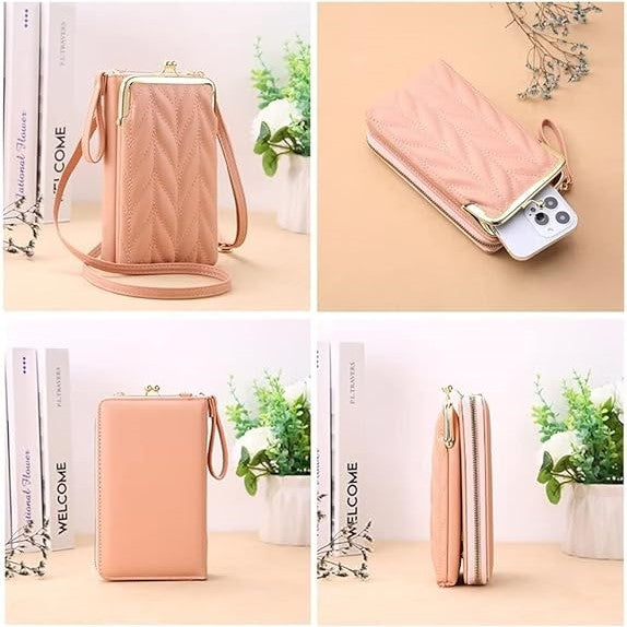 Women Fashion Sling Wallet | Mini Crossbody Mobile Phone Pouch Bag