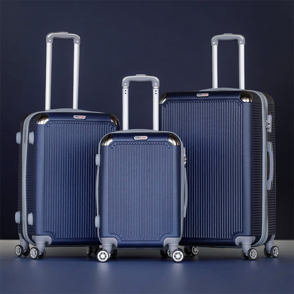 Swiss Class Drive ABS Expandable Luggage with Spinner Wheels | 20, 24, 28 Inches