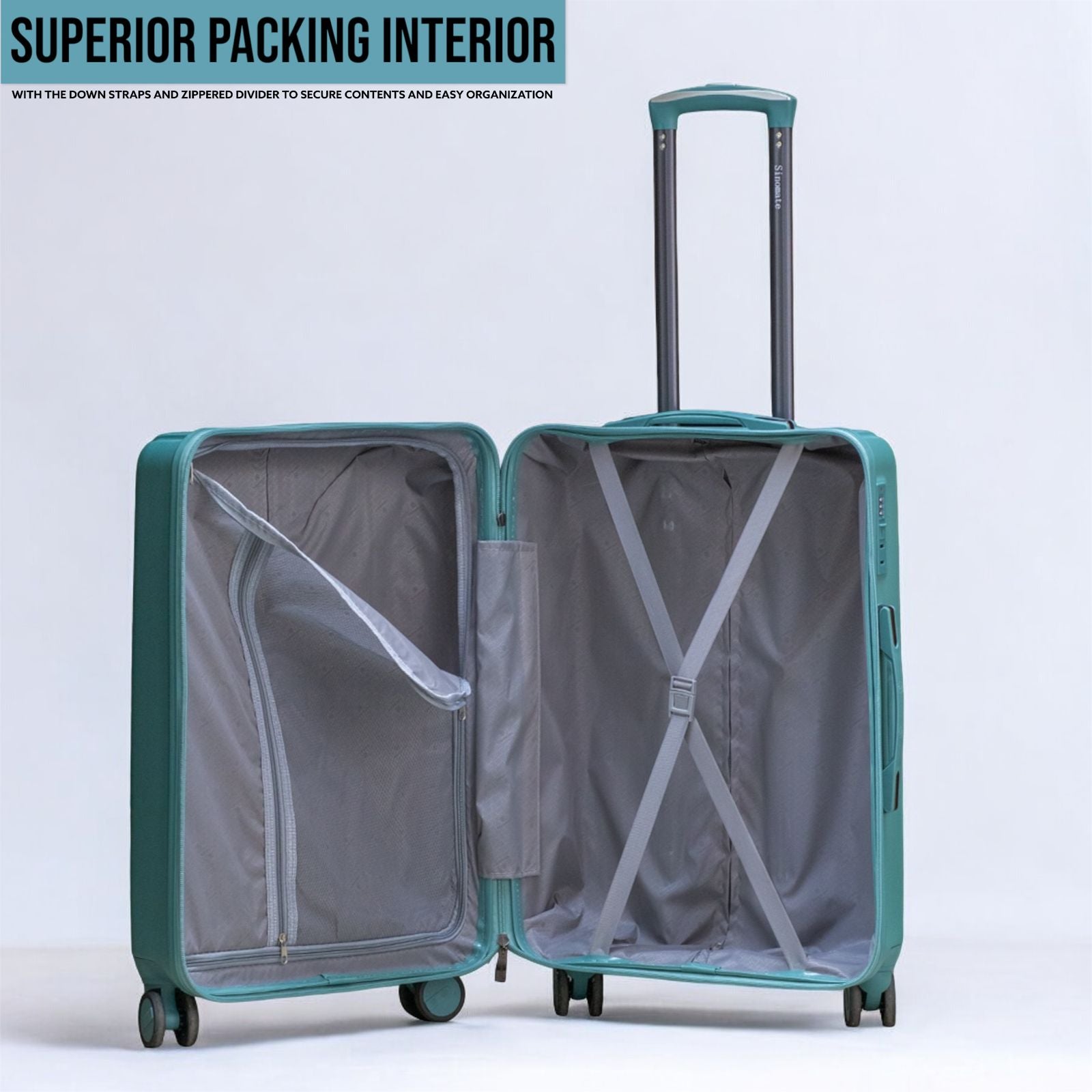 Buy 1 Get 1 Free | Medium Size 24" Lightweight ABS Luggage | Cabin Size Luggage FREE