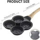 4 Hole Non-Stick Pan Cake Pan | Egg Fry Roasting Pan Zaappy