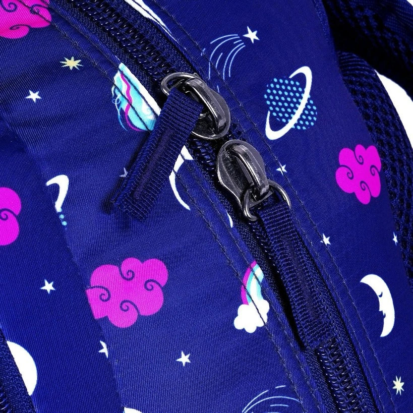 Printed School Bag for Kids Waterproof Espiral Unicorn Print Backpack