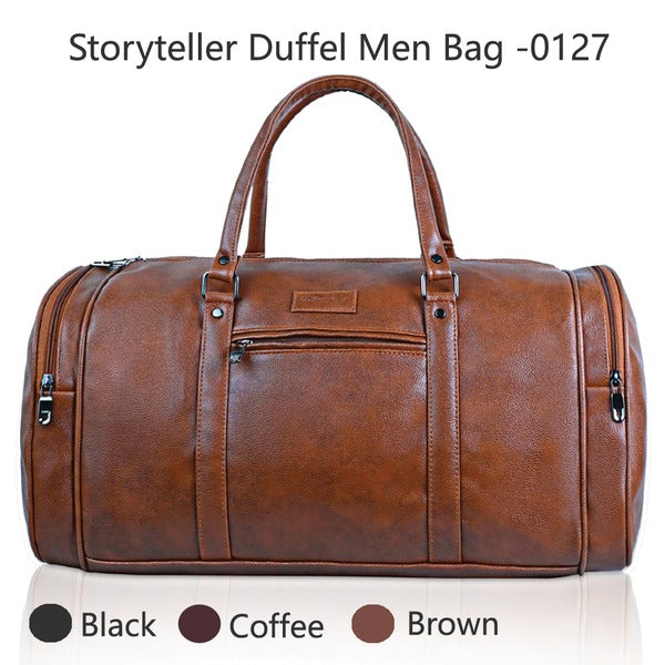 Story Teller Travel Duffel Men Bag | Trendy Fashion Duffel Bag