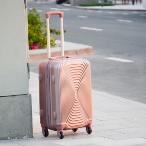 20 Inch Rose Gold Fashion ABS Hard Case Carry On Trolley Luggage Bag with Spinner Wheel