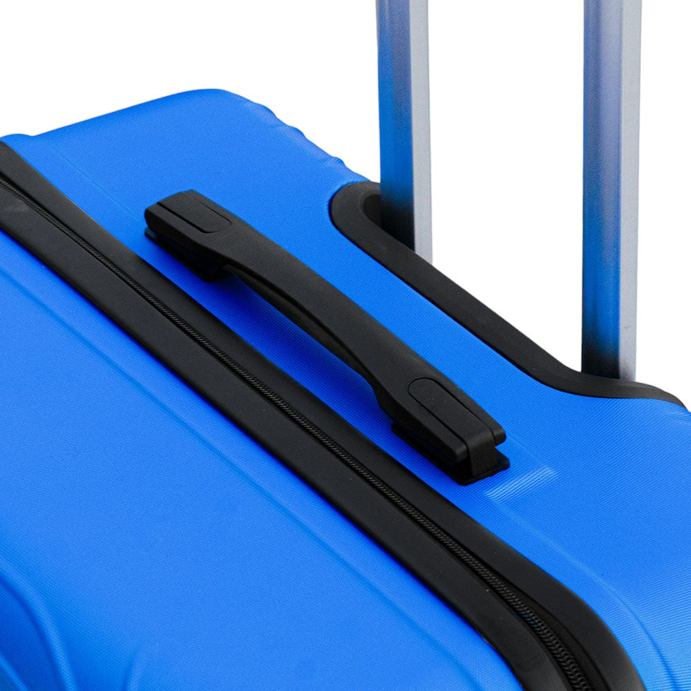 Yinton Fashion ABS Light Blue Lightweight Hard Case Trolley Luggage | 3 Pcs Set 20" 24" 28" Inches zaappy.com