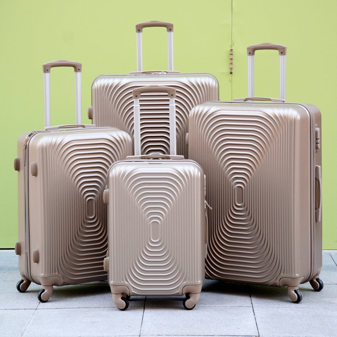 24 Inch Gold Fashion ABS Hard Case Carry On Trolley Luggage Bag with Spinner Wheel