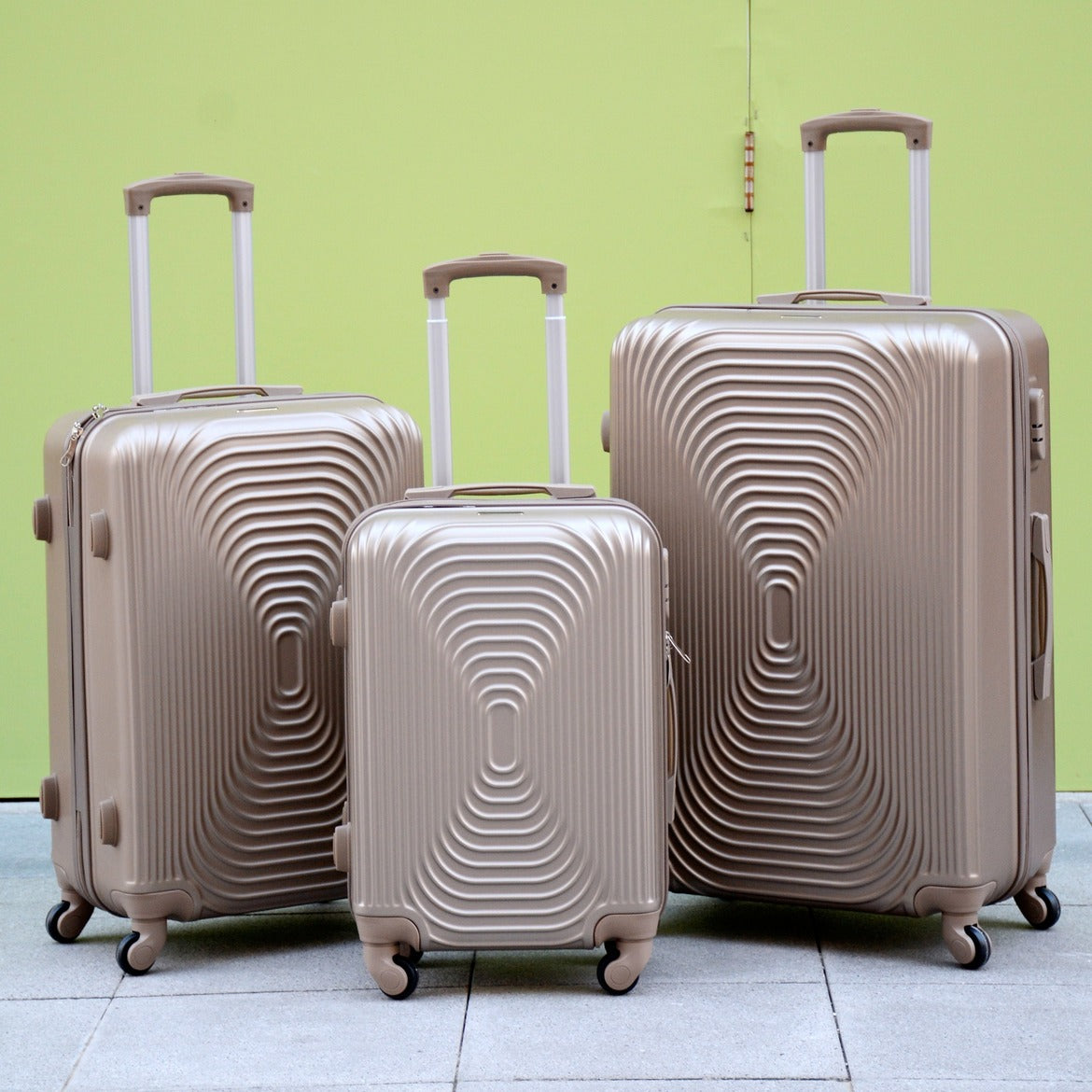 28 Inch Gold Fashion ABS Lightweight Hard Case Checked In Luggage Bag