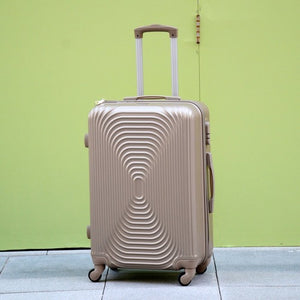 20 Inches Gold Fashion ABS Lightweight Luggage Hard Case Trolley Bag with Spinner Wheel