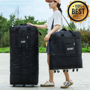 Foldable 5 Wheel Storage Bag | Wheeled Duffel Travel Bag
