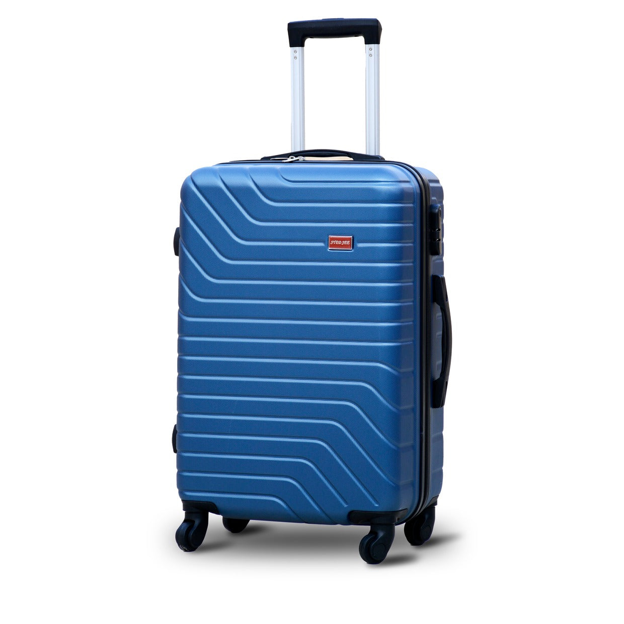 24" Blue Colour SJ ABS Luggage Lightweight Hard Case Trolley Bag Zaappy.com