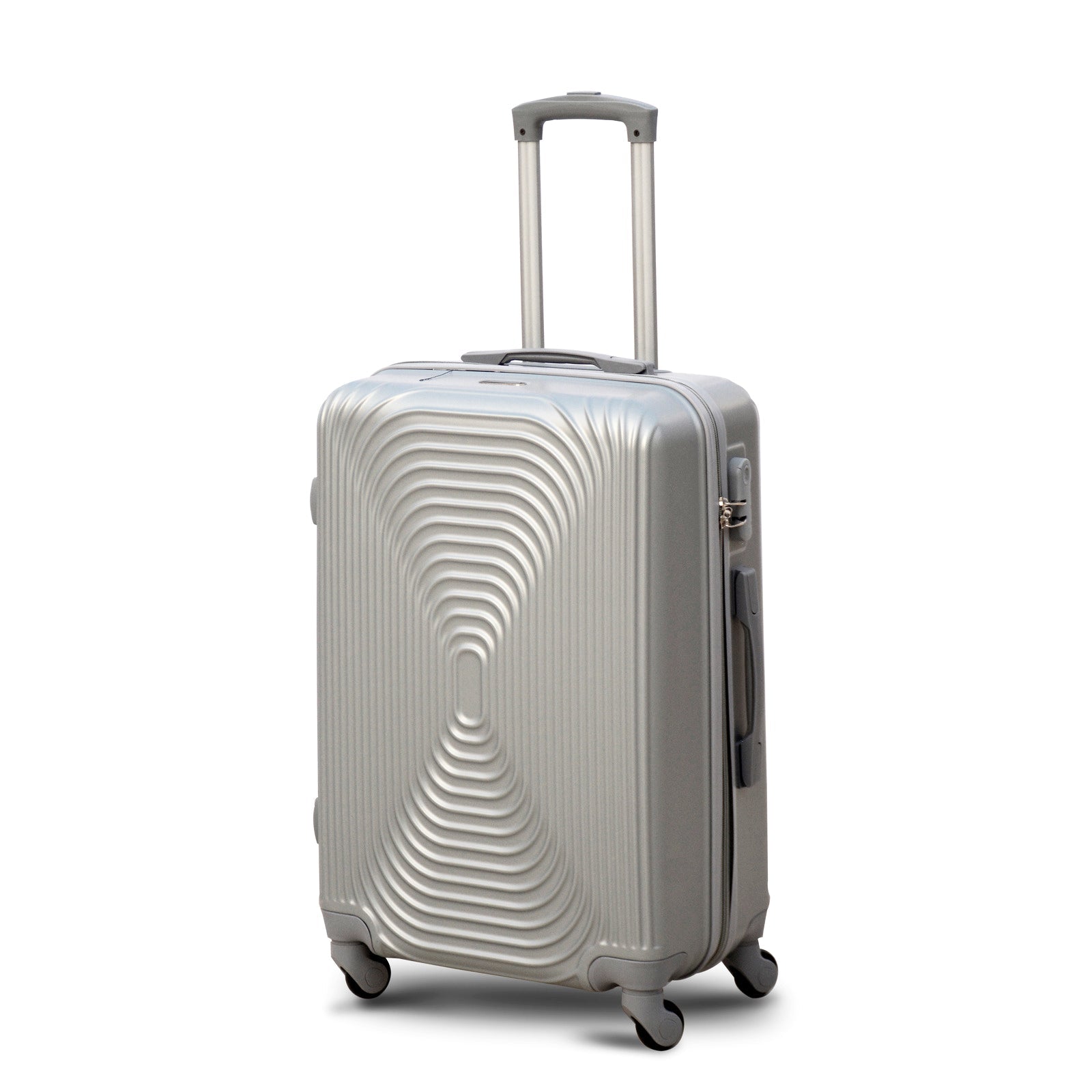 32 Inches Silver Fashion ABS Luggage Lightweight Hard Case Trolley Bag zaappy.com