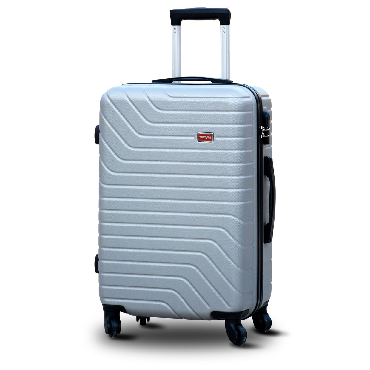20" Grey Colour SJ ABS Luggage Lightweight Hard Case Trolley Bag Zaappy.com