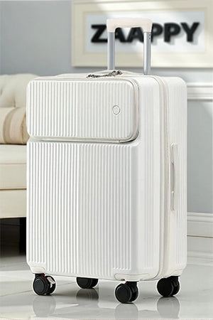 New Front Opening PC Lightweight Expandable Luggage Bag with 360 Spinner Wheels | Durable and Practical Trolley Case for Travel | 3 Piece Set 20, 24 and 28 Inches